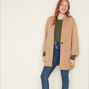 Old Navy camel cool weather coat, NWT.